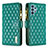 Handytasche Stand Schutzhülle Flip Leder Hülle B12F für Samsung Galaxy A32 5G Grün