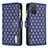 Handytasche Stand Schutzhülle Flip Leder Hülle B12F für Samsung Galaxy A71 4G A715 Blau
