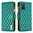 Handytasche Stand Schutzhülle Flip Leder Hülle B12F für Samsung Galaxy A71 4G A715 Grün
