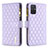 Handytasche Stand Schutzhülle Flip Leder Hülle B12F für Samsung Galaxy A71 5G Violett