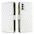 Handytasche Stand Schutzhülle Flip Leder Hülle B12F für Samsung Galaxy F23 5G Weiß