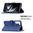 Handytasche Stand Schutzhülle Flip Leder Hülle B12F für Samsung Galaxy S21 FE 5G