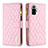 Handytasche Stand Schutzhülle Flip Leder Hülle B12F für Xiaomi Redmi Note 10 Pro 4G Rosegold