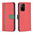 Handytasche Stand Schutzhülle Flip Leder Hülle B13F für Oppo A94 5G Rot