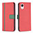 Handytasche Stand Schutzhülle Flip Leder Hülle B13F für Samsung Galaxy A23s Rot