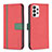 Handytasche Stand Schutzhülle Flip Leder Hülle B13F für Samsung Galaxy A73 5G Rot