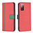 Handytasche Stand Schutzhülle Flip Leder Hülle B13F für Samsung Galaxy S20 FE 5G Rot