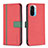 Handytasche Stand Schutzhülle Flip Leder Hülle B13F für Xiaomi Mi 11i 5G Rot