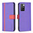 Handytasche Stand Schutzhülle Flip Leder Hülle B13F für Xiaomi Redmi 10 4G Violett