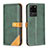 Handytasche Stand Schutzhülle Flip Leder Hülle B14F für Samsung Galaxy S20 Ultra 5G Grün
