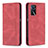Handytasche Stand Schutzhülle Flip Leder Hülle B15F für Oppo A16s Rot