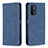 Handytasche Stand Schutzhülle Flip Leder Hülle B15F für Oppo A74 5G Blau