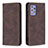 Handytasche Stand Schutzhülle Flip Leder Hülle B15F für Samsung Galaxy A72 4G Braun