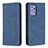 Handytasche Stand Schutzhülle Flip Leder Hülle B15F für Samsung Galaxy A72 5G Blau
