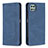 Handytasche Stand Schutzhülle Flip Leder Hülle B15F für Samsung Galaxy F42 5G Blau