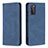 Handytasche Stand Schutzhülle Flip Leder Hülle B15F für Samsung Galaxy S20 FE 4G Blau