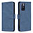 Handytasche Stand Schutzhülle Flip Leder Hülle B15F für Xiaomi Poco M4 Pro 5G Blau