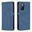 Handytasche Stand Schutzhülle Flip Leder Hülle B15F für Xiaomi Redmi 10 4G Blau