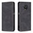 Handytasche Stand Schutzhülle Flip Leder Hülle B15F für Xiaomi Redmi Note 9S Schwarz