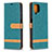 Handytasche Stand Schutzhülle Flip Leder Hülle B16F für Samsung Galaxy A12 Nacho