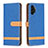 Handytasche Stand Schutzhülle Flip Leder Hülle B16F für Samsung Galaxy A13 4G Blau