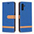 Handytasche Stand Schutzhülle Flip Leder Hülle B16F für Samsung Galaxy A13 5G Blau