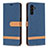 Handytasche Stand Schutzhülle Flip Leder Hülle B16F für Samsung Galaxy A13 5G Königs Blau