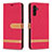 Handytasche Stand Schutzhülle Flip Leder Hülle B16F für Samsung Galaxy A13 5G Rot
