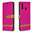 Handytasche Stand Schutzhülle Flip Leder Hülle B16F für Samsung Galaxy A20s Pink