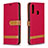 Handytasche Stand Schutzhülle Flip Leder Hülle B16F für Samsung Galaxy A20s Rot