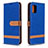 Handytasche Stand Schutzhülle Flip Leder Hülle B16F für Samsung Galaxy A31 Blau