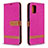 Handytasche Stand Schutzhülle Flip Leder Hülle B16F für Samsung Galaxy A31 Pink