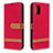 Handytasche Stand Schutzhülle Flip Leder Hülle B16F für Samsung Galaxy A31 Rot