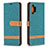 Handytasche Stand Schutzhülle Flip Leder Hülle B16F für Samsung Galaxy A32 5G Grün