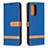 Handytasche Stand Schutzhülle Flip Leder Hülle B16F für Samsung Galaxy A52s 5G Blau