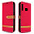 Handytasche Stand Schutzhülle Flip Leder Hülle B16F für Samsung Galaxy A70E Rot