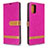 Handytasche Stand Schutzhülle Flip Leder Hülle B16F für Samsung Galaxy A71 5G Pink