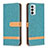 Handytasche Stand Schutzhülle Flip Leder Hülle B16F für Samsung Galaxy F23 5G Grün