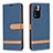 Handytasche Stand Schutzhülle Flip Leder Hülle B16F für Xiaomi Poco X4 NFC Königs Blau