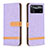 Handytasche Stand Schutzhülle Flip Leder Hülle B16F für Xiaomi Poco X4 Pro 5G Helles Lila
