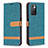 Handytasche Stand Schutzhülle Flip Leder Hülle B16F für Xiaomi Redmi 10 4G Grün