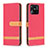Handytasche Stand Schutzhülle Flip Leder Hülle B16F für Xiaomi Redmi 10 India Rot