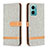 Handytasche Stand Schutzhülle Flip Leder Hülle B16F für Xiaomi Redmi 11 Prime 5G Grau
