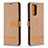 Handytasche Stand Schutzhülle Flip Leder Hülle B16F für Xiaomi Redmi Note 10 Pro 4G Gold