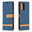 Handytasche Stand Schutzhülle Flip Leder Hülle B16F für Xiaomi Redmi Note 10 Pro 4G Königs Blau