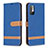 Handytasche Stand Schutzhülle Flip Leder Hülle B16F für Xiaomi Redmi Note 10T 5G Blau