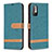 Handytasche Stand Schutzhülle Flip Leder Hülle B16F für Xiaomi Redmi Note 10T 5G Grün