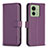 Handytasche Stand Schutzhülle Flip Leder Hülle B17F für Motorola Moto Edge (2023) 5G Violett