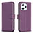 Handytasche Stand Schutzhülle Flip Leder Hülle B17F für Xiaomi Redmi 12 4G Violett