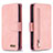 Handytasche Stand Schutzhülle Flip Leder Hülle B18F für Samsung Galaxy S10 Lite Rosegold